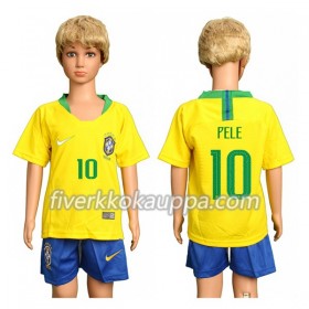 Jalkapallo Pelipaidat/Peliasut Brasilia Pele 10 Lasten Kotipelipaita World Cup 2018